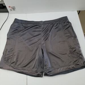 Men's Gray Shorts Size 36-38 with Drawstring - Pockets